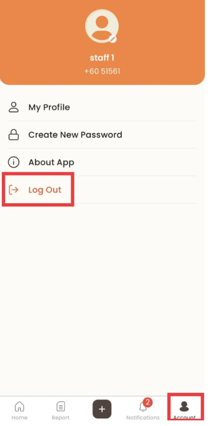 View Profile in Staff App