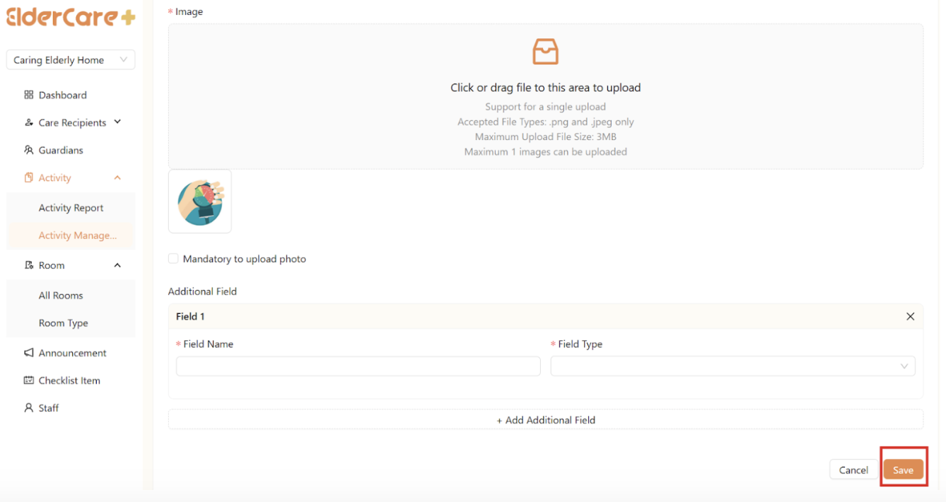 Photo Mandatory in Activity