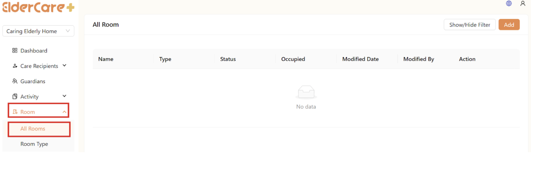 All Rooms in Client Portal