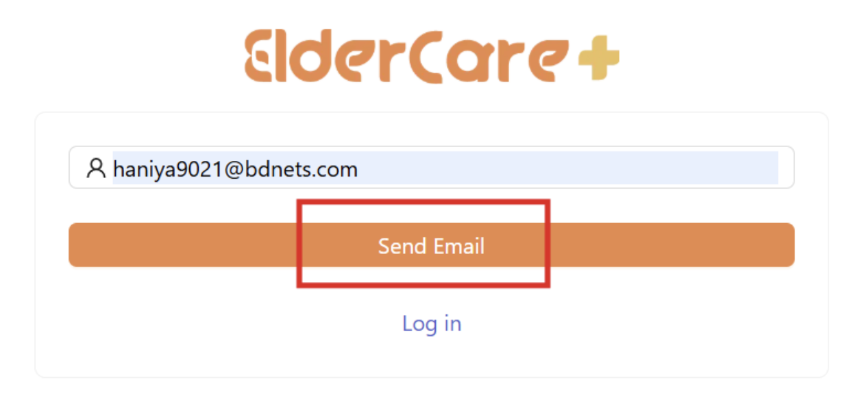 Fill in Email in Client Portal
