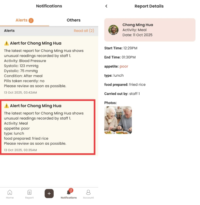 View Alerts in Staff App