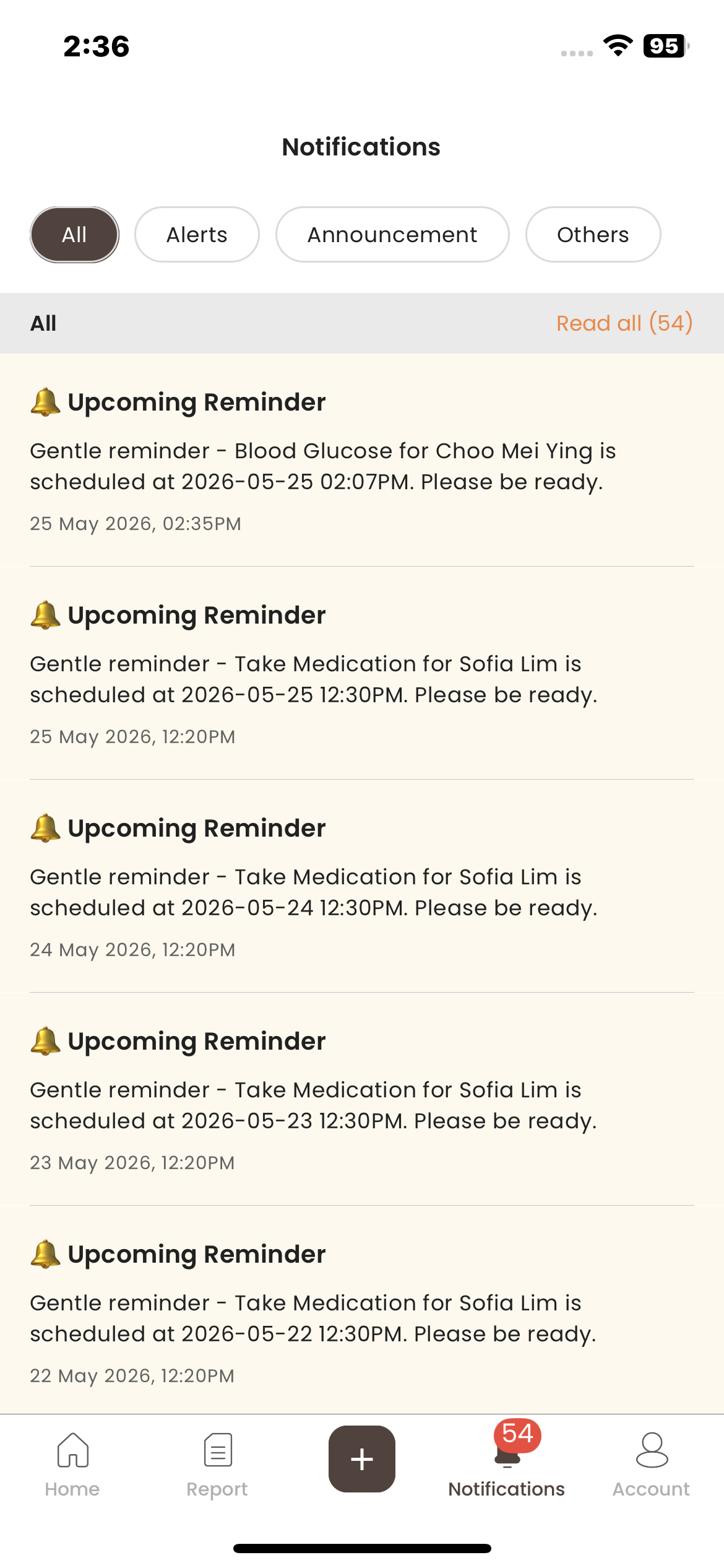 Notification Tab