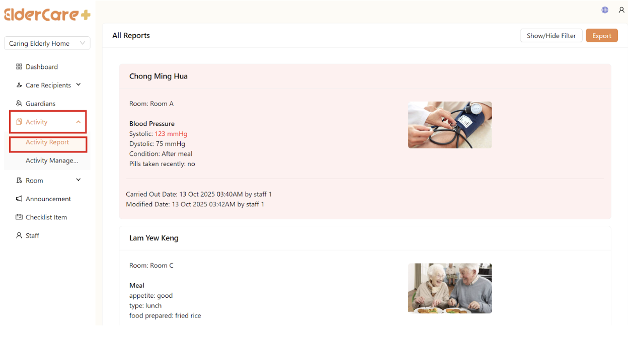 Reports in Client Portal