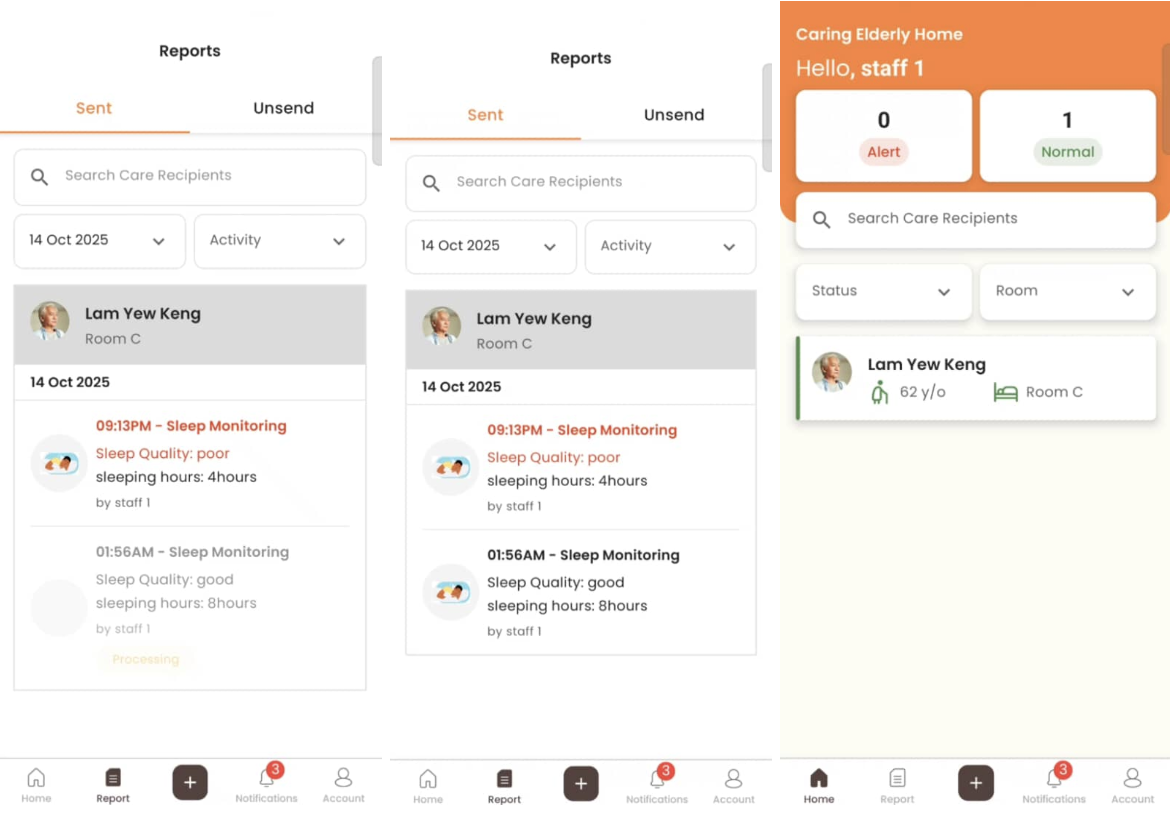 Resolve Care Recipient’s Alert in Staff App