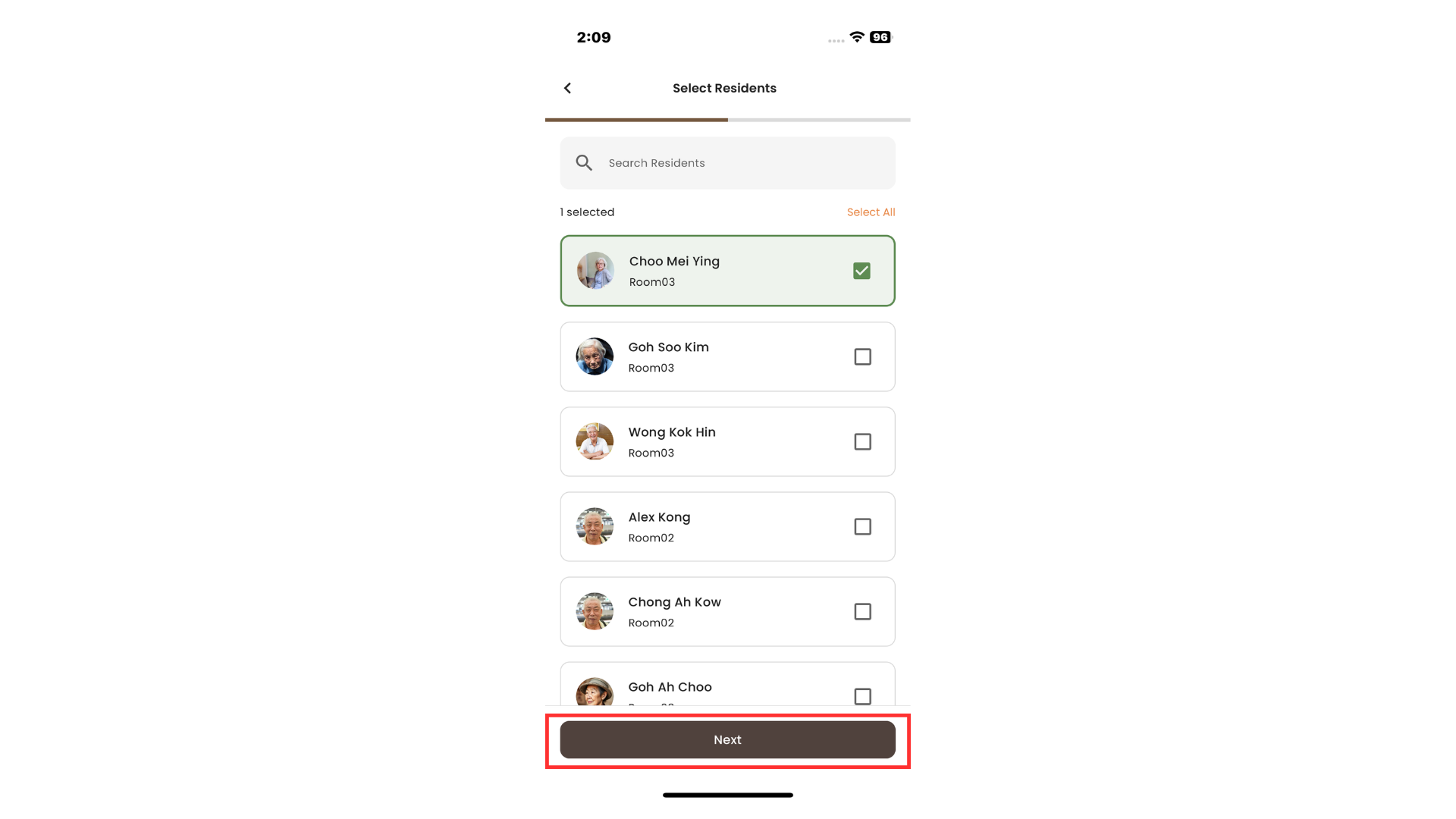 Select Residents