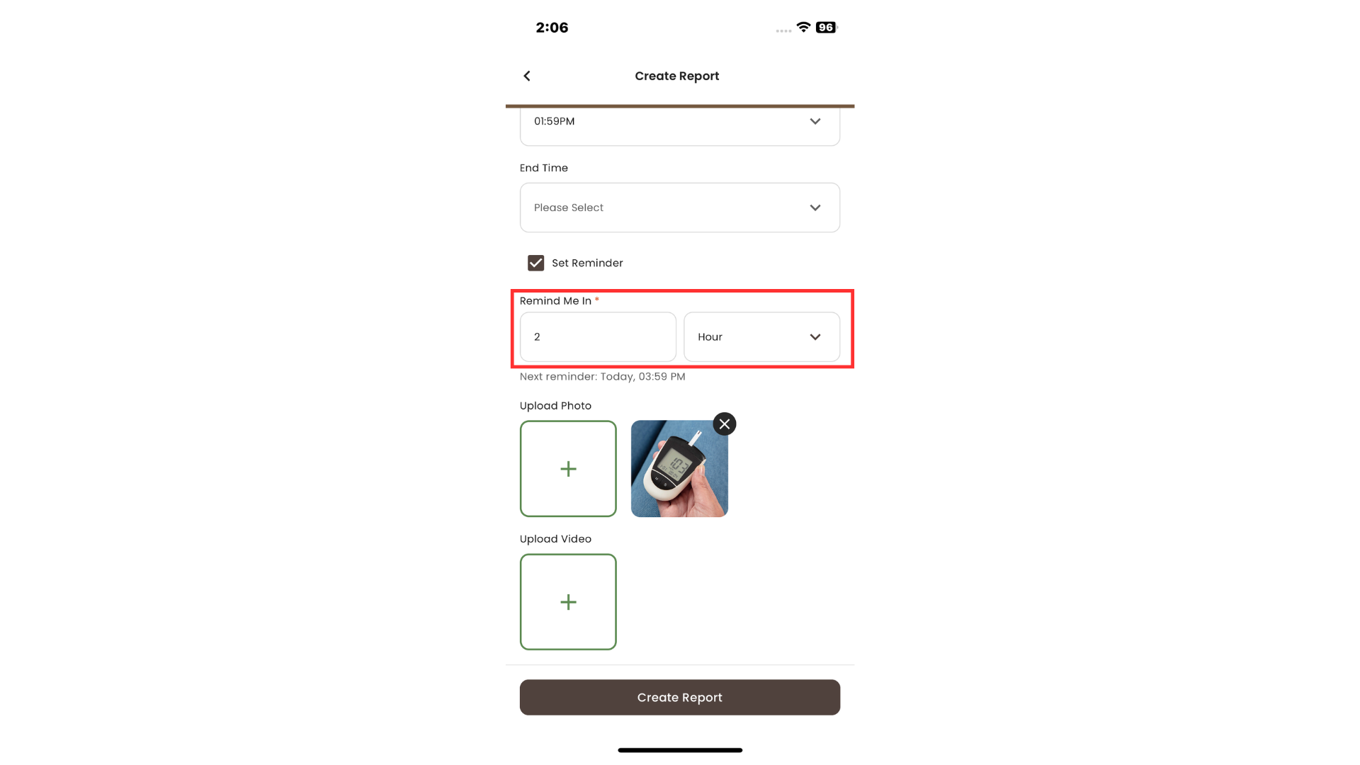 Choose from Dropdown for Time